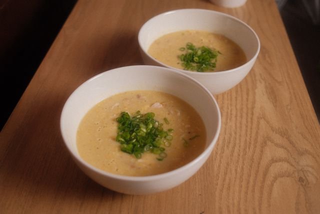 Leftover Chicken Corn Soup