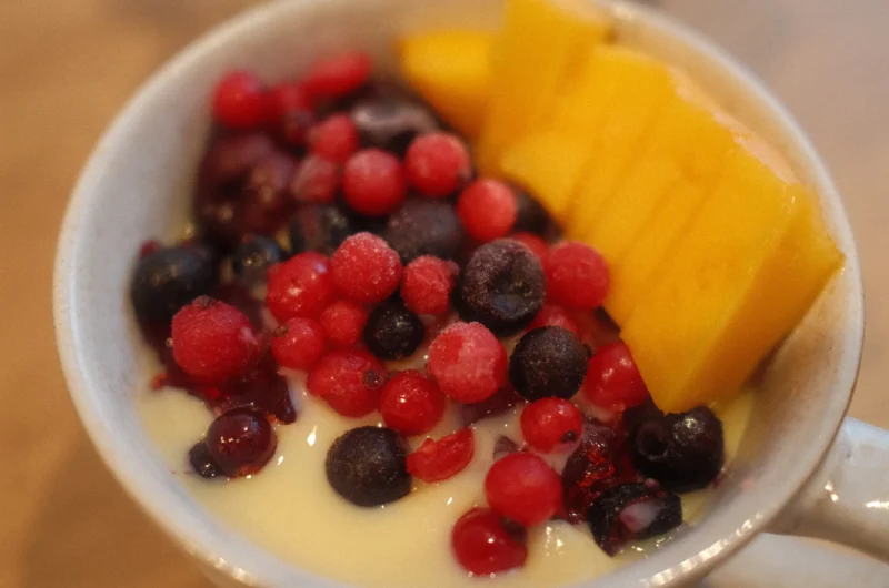 Low calorie Jelly and Custard