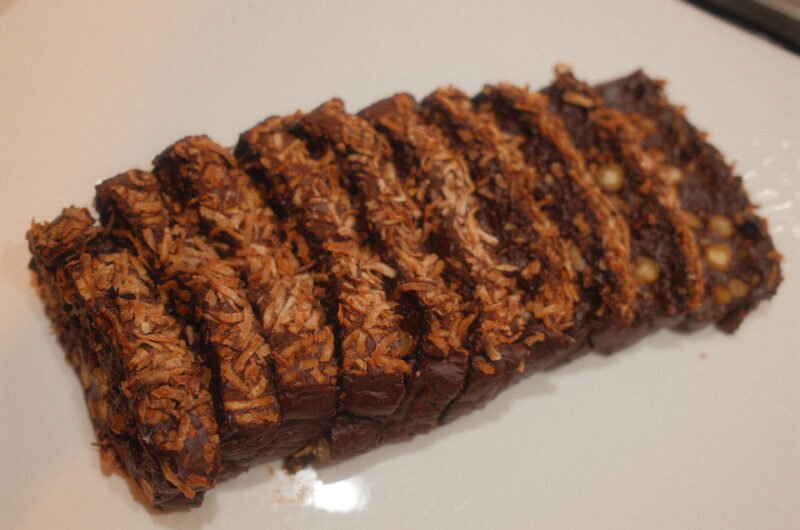 No sugar CCC (Coconut Choc Chickpea) Rice cake