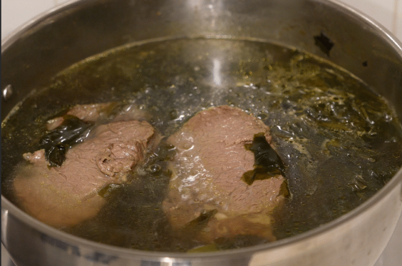🥩 Beef, Clam and Oyster Miyeokguk (Korean Seaweed Soup)