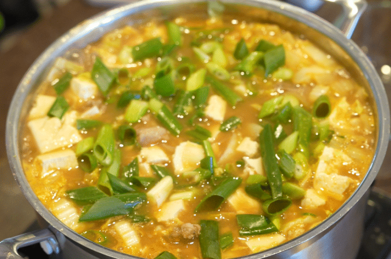 Wombok beef soybean stew (소고기 배추 된장국)