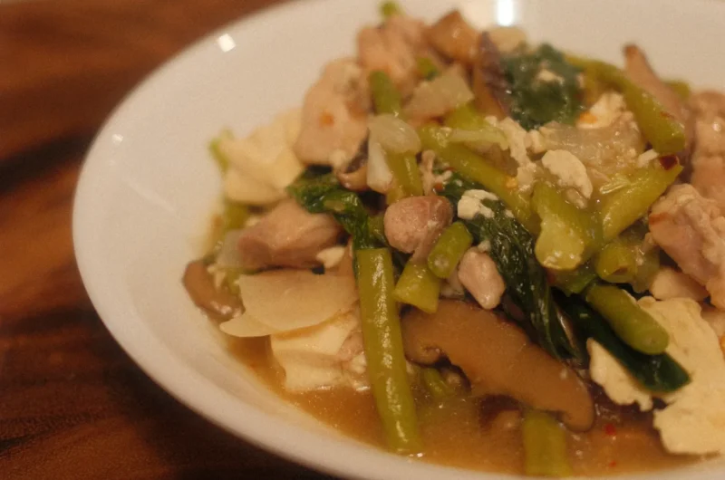 Chinese style Chicken tofu stir fry (6-days meal prep)