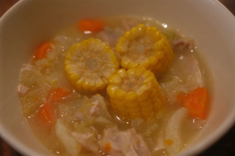 Low cal Hearty Chicken Corn soup