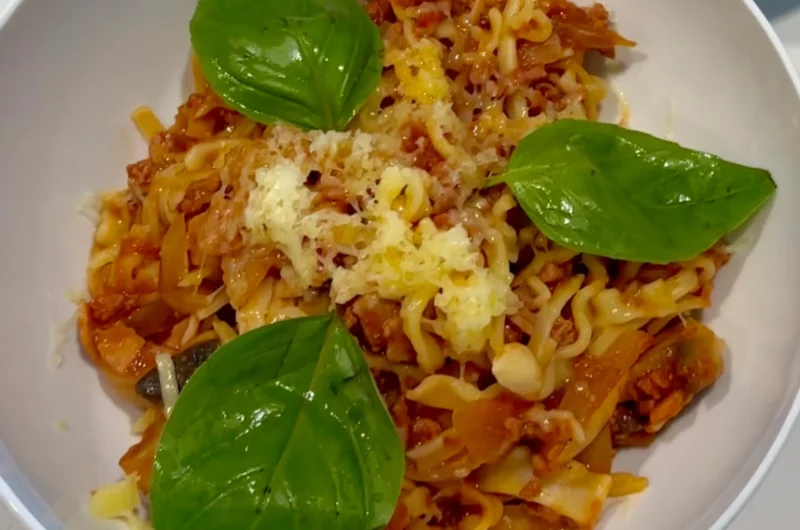 High Protein Gochujang Rose pasta