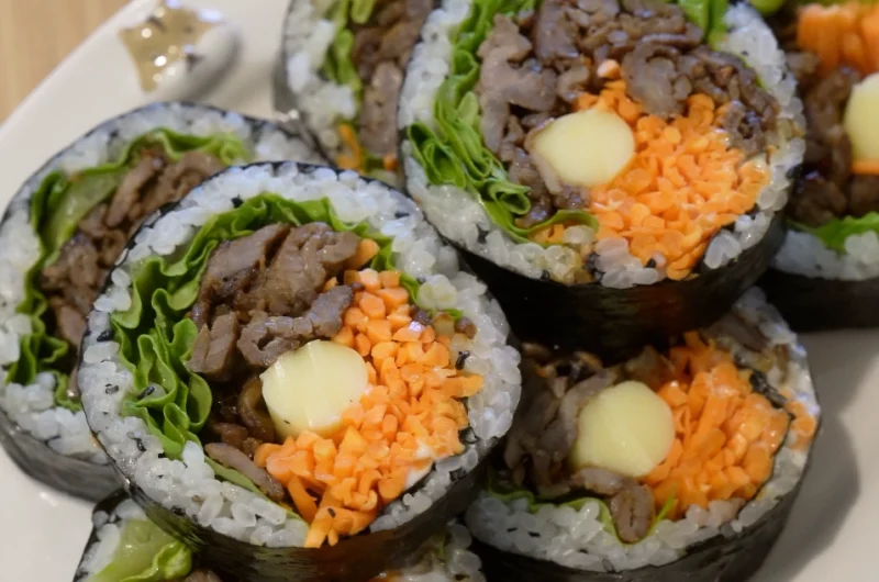 High protein Bulgogi Kimbap
