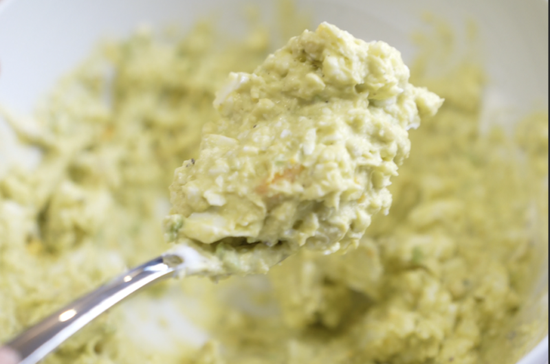Avocado Egg Dip with Coconut wrap chips