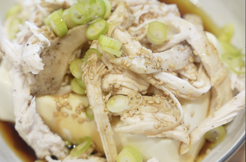 High protein 5-minutes chicken tofu snack