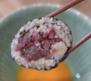 YUKHOE KIMBAP(육회 김밥, Korean beef tartare Kimbap)